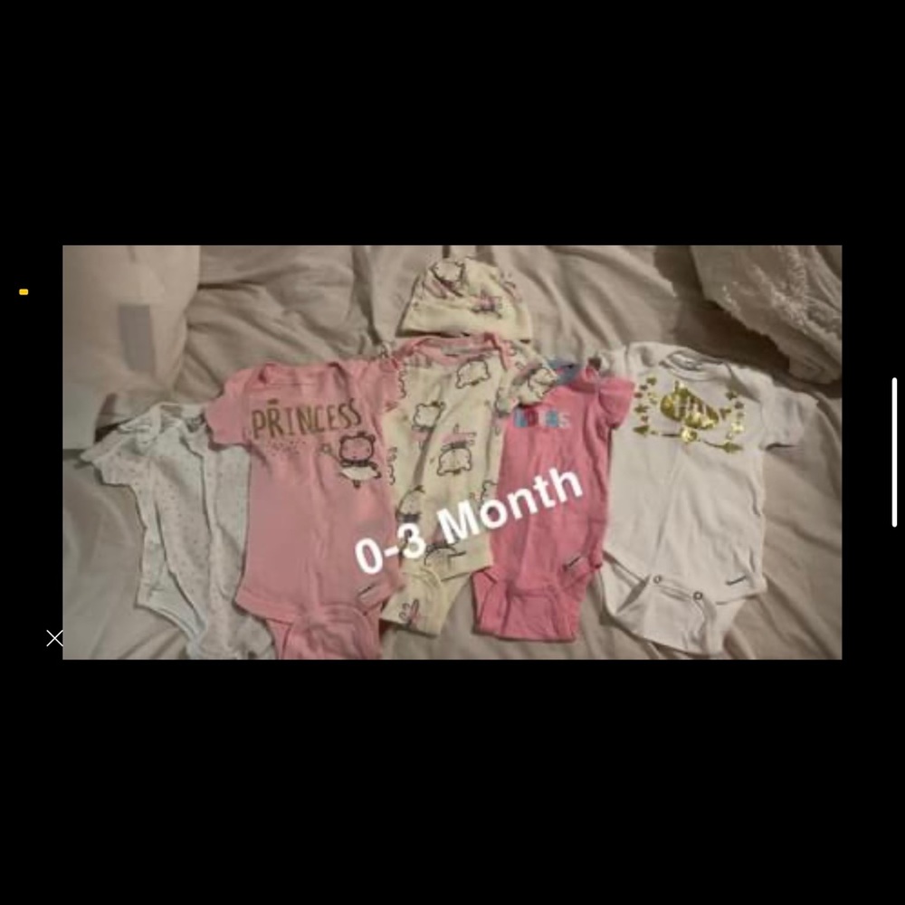 0-3 month baby clothing! One Kate Quinn footie